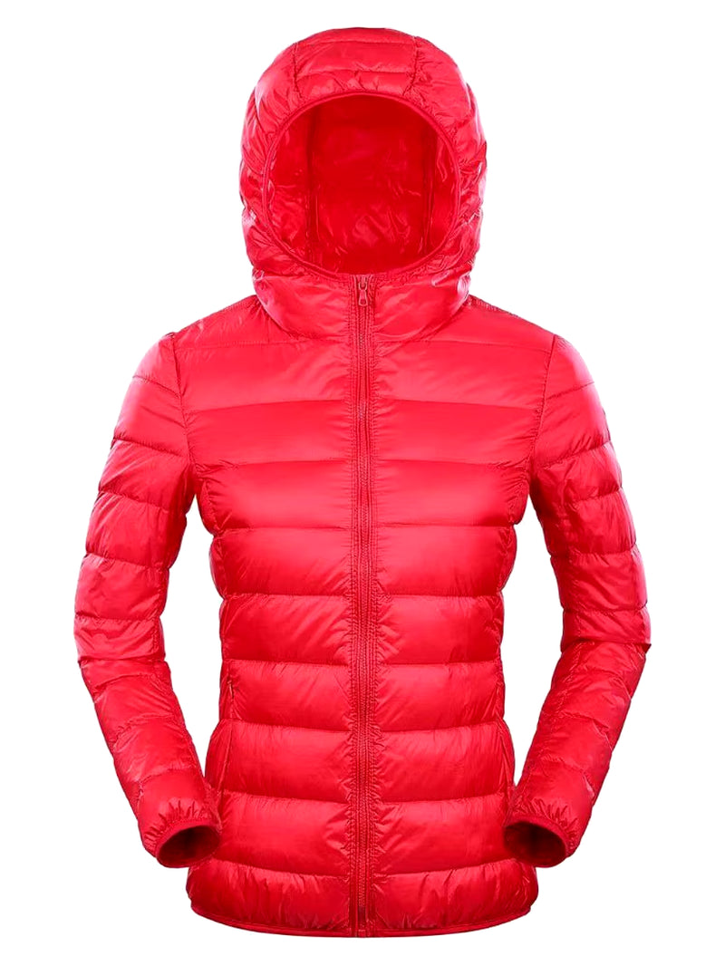 7XL plus Size down Jacket Women Hooded Ultra Light down Jacket Women plus Feather Winter Thin Warm Windbreaker Coats